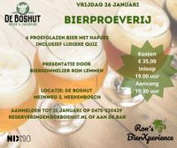 Affiche bierproeverij De Boshut
